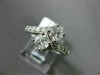 ESTATE LARGE 1.50CT ROUND DIAMOND 14KT WHITE GOLD 2 STONE CRISS CROSS LOVE RING