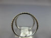 ESTATE WIDE .67CT DIAMOND 18KT WHITE GOLD 3D ZIG ZAG DOUBLE BAR FUN RING