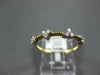 ESTATE .16CT DIAMOND 14KT YELLOW GOLD 3D TRIANGULAR CLASSIC BEADED FUN LOVE RING