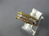 ESTATE .30CT DIAMOND 18KT TRI COLOR GOLD 3D FILIGREE MILGRAIN STACKABLE FUN RING