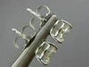 ESTATE LARGE 1.40CT DIAMOND 14K WHITE GOLD 3D 3 PRONG ROUND STUD EARRINGS #25970