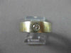 ESTATE .17CT DIAMOND 18KT WHITE & YELLOW GOLD MATTE SINGLE STONE MENS RING #9336