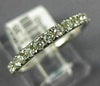 ESTATE .35CT DIAMOND 14KT WHITE GOLD SEMI ETERNITY COMFORT FIT ANNIVERSARY RING
