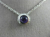 ESTATE .89CT DIAMOND & AAA AMETHYST 14K WHITE GOLD 3D HANDCRAFTED PENDANT #7102