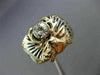 ANTIQUE .55CT OLD MINE DIAMOND & AAA ENAMEL 14K YELLOW GOLD BPOE MENS RING 26357