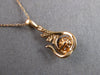 .25CT DIAMOND 18KT ROSE GOLD CLUSTER MULTI FLAME TEAR DROP FUN FLOATING PENDANT
