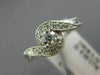ESTATE WIDE .50CT DIAMOND 14K WHITE GOLD 3D FILIGREE WEDDING ENGAGEMENT RING SET