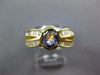 1.78CT DIAMOND & AAA TANZANITE 14KT YELLOW GOLD OVAL & BAGUETTE ENGAGEMENT RING