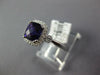 1.62CT DIAMOND & AAA AMETHYST 14KT WHITE GOLD CUSHION & ROUND FILIGREE FUN RING