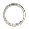 WIDE 1.60CT DIAMOND 18KT YELLOW GOLD 3D ROUND & BAGUETTE 3 ROW ANNIVERSARY RING