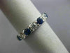 2.81CT DIAMOND & AAA SAPPHIRE 14K WHITE GOLD ETERNITY WEDDING ANNIVERSARY RING