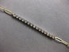 ESTATE .66CT DIAMOND 14KT 2 TONE GOLD 3D 15 STONE CLASSIC FLEXIBLE LOVE BRACELET