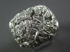ESTATE EXTRA LARGE .54CT DIAMOND 14KT WHITE GOLD 3D MULTI BUTTERFLY LOVE RING