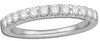 0.5CT DIAMOND 14KT WHITE GOLD 3D SEMI ETERNITY ROUND WEDDING ANNIVERSARY RING