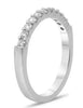 .40CT DIAMOND 14K WHITE GOLD 3D ROUND SHARE PRONG SEMI ETERNITY ANNIVERSARY RING