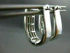 ESTATE LARGE 1.56CT DIAMOND 14KT WHITE GOLD INVISIBLE HUGGIE EARRINGS #1674