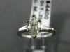 ESTATE .91CT MARQUISE & BAGUETTE DIAMOND 14KT WHITE GOLD ENGAGEMENT RING #22153