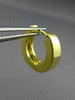 ESTATE .72CT DIAMOND & AAA SAPPHIRE 14KT YELLOW GOLD 3D HUGGIE EARRINGS #25790