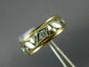 ANTIQUE .35CT DIAMOND 14K WHITE YELLOW GOLD FILIGREE ETERNITY WEDDING RING 21370