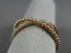 ESTATE .10CT DIAMOND 14KT WHITE & ROSE GOLD X LOVE MILGRAIN BEAD RING F/G VSSI