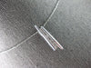 ESTATE .42CT DIAMOND 14KT WHITE GOLD CLASSIC ROUND JOURNEY BAR FLOATING PENDANT