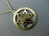 ESTATE 14K YELLOW GOLD 3D HANDCRAFTED STAR OF DAVID ZION FILIGREE PENDANT #26157