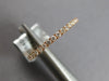 ESTATE .44CT DIAMOND 18K ROSE GOLD ROUND 1.5MM ETERNITY WEDDING ANNIVERSARY RING