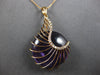 LARGE 25.84CT DIAMOND & AAA AMETHYST 14KT ROSE GOLD ROUND FUN FLOATING PENDANT