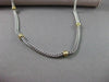 ESTATE 14K WHITE & YELLOW GOLD HAND CRAFTED SOLID ITALIAN NECKLACE BEAUTIFUL 142