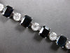 LARGE 20.24CT DIAMOND & AAA SAPPHIRE 18KT WHITE GOLD MULTI SHAPE TENNIS BRACELET