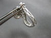 LARGE 1.7CT DIAMOND 14KT WHITE GOLD ROUND & BAGUETTE LEVERBACK EARRINGS #28065