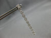 ESTATE 1.05CT DIAMOND 18K WHITE GOLD ROUND 2 ROW CHANDELIER FUN HANGING EARRINGS