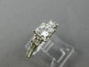 ESTATE GIA .70CT ROUND PRINCESS DIAMOND 14K WHITE GOLD 3 STONE LUCIDA RING 25519