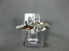 ESTATE .65CT DIAMOND 14KT WHITE & ROSE GOLD 3D TWO STONE SIDE BY SIDE LOVE RING