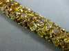 GIA 31.12CT CHOCOLATE FANCY & YELLOW DIAMOND 18KT YELLOW GOLD 3D TENNIS BRACELET