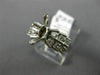 WIDE .84CT DIAMOND 14K WHITE GOLD 2 ROW MARQUISE SEMI MOUNT ENGAGEMENT RING 1540