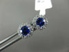 ESTATE 1.25CT DIAMOND & AAA TANZANITE 14KT YELLOW GOLD OVAL FLOWER STUD EARRINGS