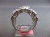 EXTRA LARGE 4.28CT DIAMOND 18KT WHITE GOLD 3D MULTI SHAPE FLOWER COCKTAIL RING