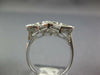 ESTATE LARGE .70CT DIAMOND 14KT WHITE GOLD CLASSIC FLOWER STAR OF DAVID FUN RING