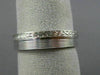 ESTATE 14KT WHITE GOLD 3D FILIGREE MILGRAIN WEDDING ANNIVERSARY LOVE RING #1059