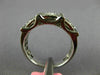 WIDE .95CT DIAMOND 18KT WHITE GOLD ROUND & BAGUETTE SQUARE HALO ANNIVERSARY RING
