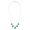 EXTRA LARGE 24.86CT DIAMOND & AAA EMERALD 18KT 2 TONE GOLD CHANDELIER NECKLACE