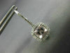 ESTATE 1.83CT AAA MORGANITE 14K WHITE GOLD 3D CUSHION LEVERBACK HANGING EARRINGS