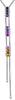 1.35CT DIAMOND & AAA MULTI COLOR SAPPHIRE 14K WHITE GOLD 3D LARIAT LOVE NECKLACE
