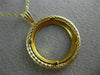 ESTATE 14KT YELLOW GOLD 3D CLASSIC ROPE ROUND COIN FRAME PENDANT #MILANO028