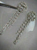 ANTIQUE 2.20CT ROUND DIAMOND 14KT W GOLD DROP HANGING EARRINGS ONE OF A KIND!!!!