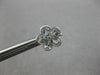 1.81CT DIAMOND & AAA AQUAMARINE 14KT WHITE GOLD PEAR SHAPE & ROUND STUD EARRINGS