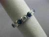 2.81CT DIAMOND & AAA SAPPHIRE 14K WHITE GOLD ETERNITY WEDDING ANNIVERSARY RING