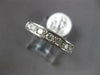 ESTATE .52CT DIAMOND 14K WHITE GOLD ROUND CHANNEL PAVE FILIGREE ANNIVERSARY RING