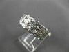 ANTIQUE WIDE .90CT DIAMOND 14KT WHITE GOLD FILIGREE WEDDING ETERNITY RING #17294